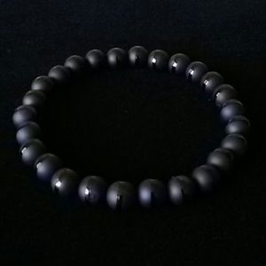 Onyx Tuxedo Black Bracelet